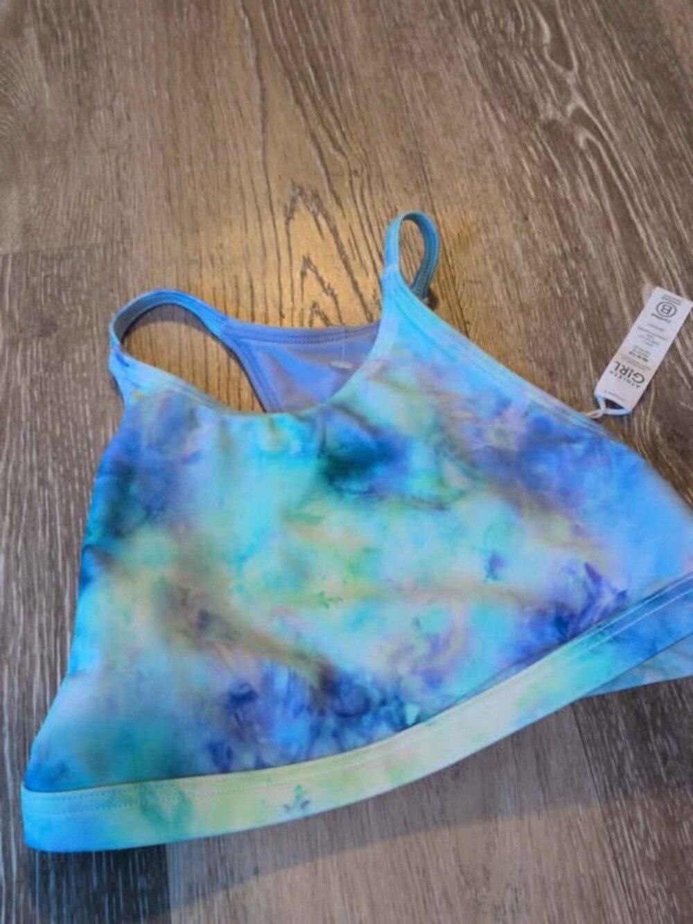 Athleta Girl Tie-Dye swim top size 8/10